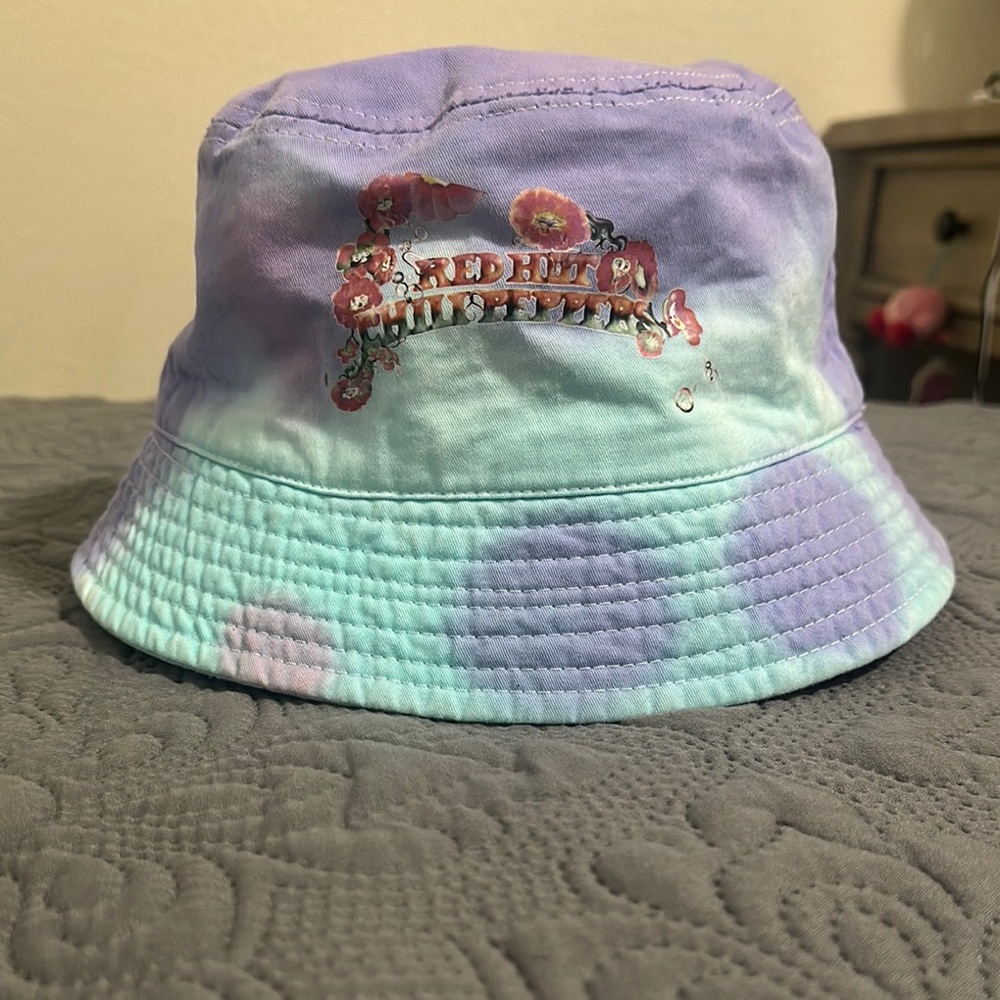 Purple and Blue Tie-Dye Bucket Hat